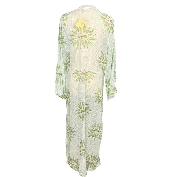 Roller Rabbit Sleepy Leopard Lotella Kurta Tunic Dress Sheer Cover Up NWT | M - Picture 3 of 11